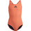 Adidas 3 Bars Sol ST Αθλητικό Παιδικό Μαγιό Ολόσωμο για Κορίτσι Πορτοκαλί IB8779