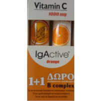 IgActive Vitamin C 1000mg 20s + B Complex 20 Αναβράζοντα Δισκία