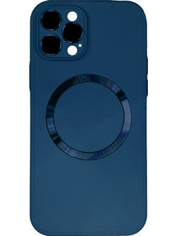 Back Cover Σιλικόνης με MageSafe και Προστασία Κάμερας για iPhone 15 Pro Μπλε