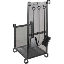 Ξυλοθήκη Viometal 531 Μόντρεαλ Μαύρο 80x50x38cm
