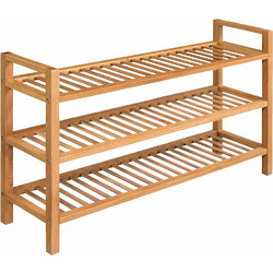 vidaXL Παπουτσοθήκη Ξύλινη Καφέ Μ100xΠ27xΥ60cm 244209