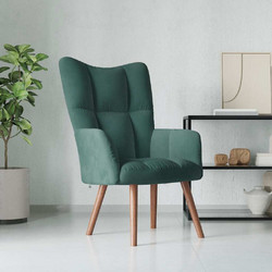 vidaXL Πολυθρόνα Relax Βελούδινη Πράσινη 328053