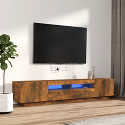 vidaXL Έπιπλο Τηλεόρασης Ξύλινο Δρυς με Φωτισμό Led 3120170