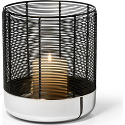 Κηροπήγιο από Ανοξείδωτο Ατσάλι Luna Large 18x18x20cm