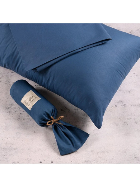 Melinen Σεντόνι Υπέρδιπλο με Λάστιχο 160x200+32 Urban Line Blue