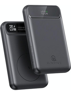 Usams US-CD214 PB72 Wireless Magsafe Power Bank 10000mAh 20W με Θύρα USB-A & Θύρα USB-C Quick Charge 3.0 Black