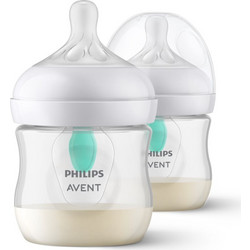 Philips Avent Natural Response AirFree Σετ Πλαστικά Μπιμπερό με Θηλή Σιλικόνης κατά των Κολικών 0m+ 2x125ml