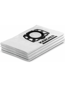 Karcher Fleece 2.863-314.0 Σακούλες Σκούπας 4τμχ Συμβατές με Σκούπα Karcher