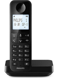 Philips D2701B/GRS Ασύρματο Τηλέφωνο με Ανοιχτή Ακρόαση Μαύρο