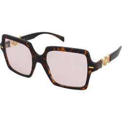 Versace VE4441 108/P5 Γυναικεία Γυαλιά Ηλίου Τετράγωνα Κοκάλινα Ταρταρούγα με Ροζ Φακό