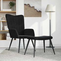 vidaXL Πολυθρόνα Relax με Υποπόδιο Βελούδινη 327694