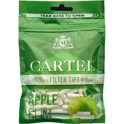 Φιλτράκια Cartel APPLE SLIM 6.0mm (μήλο)
