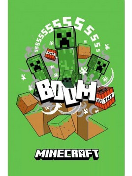 Minecraft Παιδική Κουβέρτα Jerry Fabrics Fleece 100x150cm (032145)