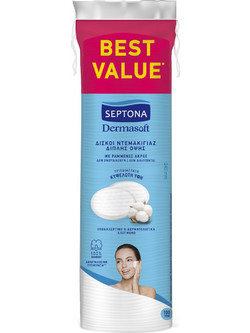 Septona Daily Clean Sensitive Touch Duo Δίσκοι Ντεμακιγιάζ 100τμχ