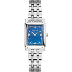 Bulova Γυναικείο Ρολόι με Ασημί Μεταλλικό Μπρασελέ 96P245
