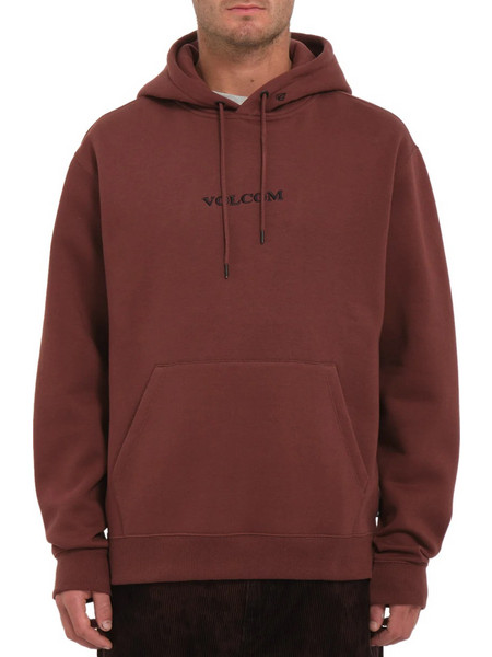 Volcom Stone Ανδρικό Φούτερ Fleece με Κουκούλα με Τσέπες Καφέ A4132323-BCL