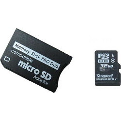 MS Pro Duo - MicroSD Adapter 32GB