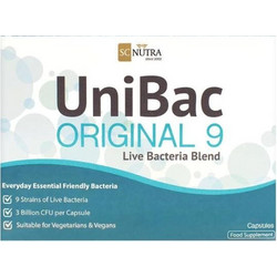 Sweet Cures UniBac Original 9 Πεπτικό Βοήθημα 15 Κάψουλες