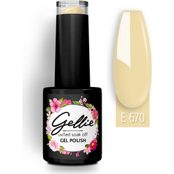 Gellie UV Led Soak Off E 670 Ημιμόνιμο Βερνίκι Νυχιών 10ml