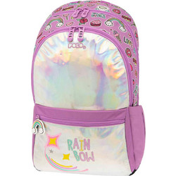 Polo Minor Rainbow Σχολική Τσάντα Πλάτης Δημοτικού Μωβ 901038-8224
