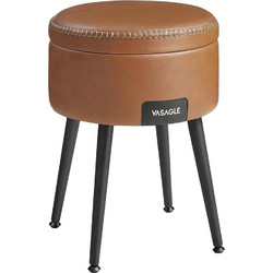 Vasagle Σκαμπό Σαλονιού Caramel Brown LOM005K01