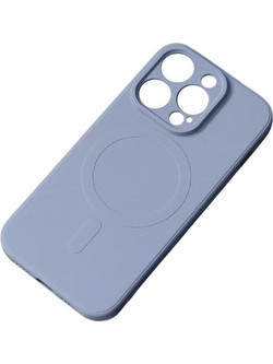 MagSafe Compatible Silicone Case for iPhone 15 Plus Silicone Case - Gray