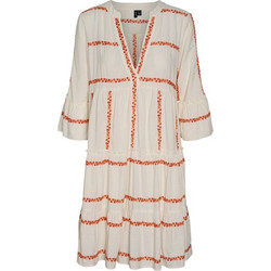 Vero Moda Καθημερινό Φόρεμα Εκρού 10292192
