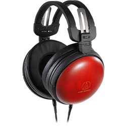Audio Technica ATH-AWAS Ενσύρματα Ακουστικά Over Ear Μαύρα Κόκκινα