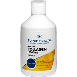 Super Health Marine Collagen 10000mg με Υαλουρονικό Οξύ & Βιταμίνη C 500ml
