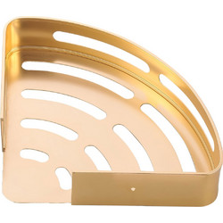 Εταζέρα Αλουμινίου Γωνιακή Gold 1 θέσης 31x23x5,5cm