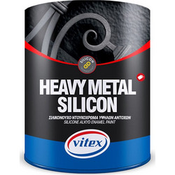 Vitex Heavy Metal Silicon Ντουκόχρωμα Διαλύτου Μετάλλου Ασημί Μεταλιζέ 0.375lt
