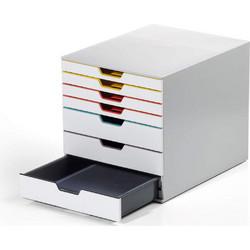 Συρταριέρα Durable Varicolor Mix 7 White