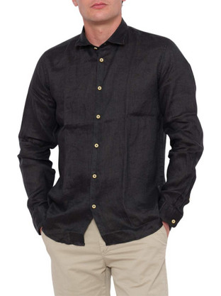 SEINSE Πουκάμισα CAMICIA M/L - ΜΑΥΡΟ