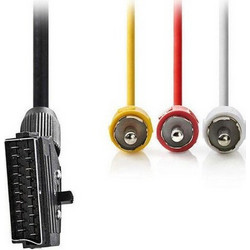 ΚΑΛΩΔΙΟ SCART-3RCA NEDIS CVGP31130BK20 2.00m