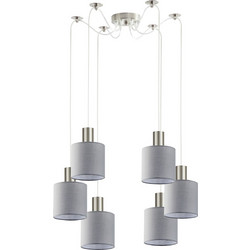 Home Lighting Κρεμαστό Φωτιστικό Οροφής Πολύφωτο Γκρι SE21-NM-4-NM6-SH2 77-8422