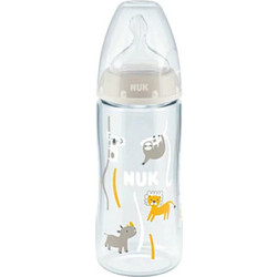 Nuk First Choice Πλαστικό Μπιμπερό με Θηλή Σιλικόνης κατά των Κολικών 6-18m Animals Koala Grey 300ml