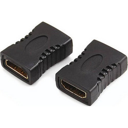 SAVIO HDMI (F) - HDMI (F) - Adapter, straight, barrel CL-111 Black (CL-111)