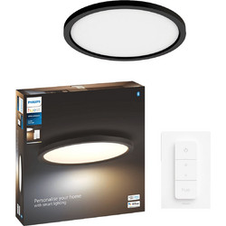 PHILIPS Hue White Ambiance Έξυπνο Φωτιστικό Οροφής Aurelle Round Panel Light 21W + Hue Διακόπτης Dimmer