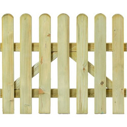 Ξύλινος Φράχτης Πόρτα Λεία Τάβλα Premium 100(Y)x100 - Showood