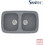 Sanitec Classic 312 Επικαθήμενος Νεροχύτης Γρανίτη Ματ Metallic Silver 82x50cm