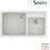 Sanitec Classic 317 Επικαθήμενος Νεροχύτης Γρανίτη Ματ Granite White 90x51cm