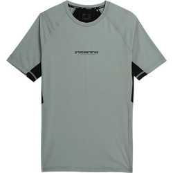 4F Ανδρικό Αθλητικό T-Shirt Γκρι 4FAW23TFTSM437-24S