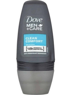 Dove Clean Comfort Ανδρικό Αποσμητικό Roll On 48h 50ml