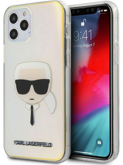 Karl Lagerfeld Karl's Head Θήκη iPhone 12 / 12 Pro Clear KLHCP12MPCKHML