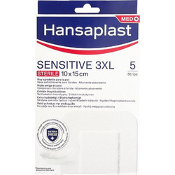 Hansaplast Sensitive 3XL Αποστειρωμένα Αυτοκόλλητα Επιθέματα 10x15cm 5τμχ