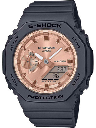 Casio G-Shock Γυναικείο Ρολόι Χρονογράφος με Μαύρο Καουτσούκ Λουράκι GMA-S2100MD-1AER