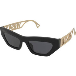Versace VE4432U GB1/87 Γυναικεία Γυαλιά Ηλίου Cat Eye Κοκάλινα Μαύρα με Μαύρο Polarized Φακό