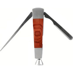 ΕΡΓΑΛΕΙΟ ΓΙΑ ΠΙΠΑ ΚΑΠΝΟΥ 3ΣΕ1 (TAMPER+SCRAPER+NEEDLE) ΜΕ ΞΥΛΟ