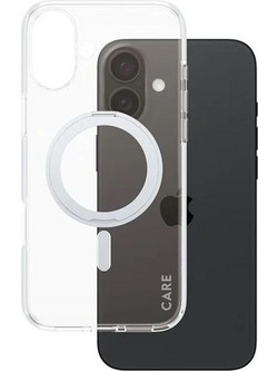 Θήκη Apple iPhone 16 Plus - PanzerGlass MagSafe Kickstand Case - Transparent with Black Stand