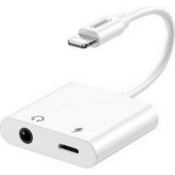 Remax RL-LA12 Μετατροπέας Lightning male σε 3.5mm / Lightning female Λευκό